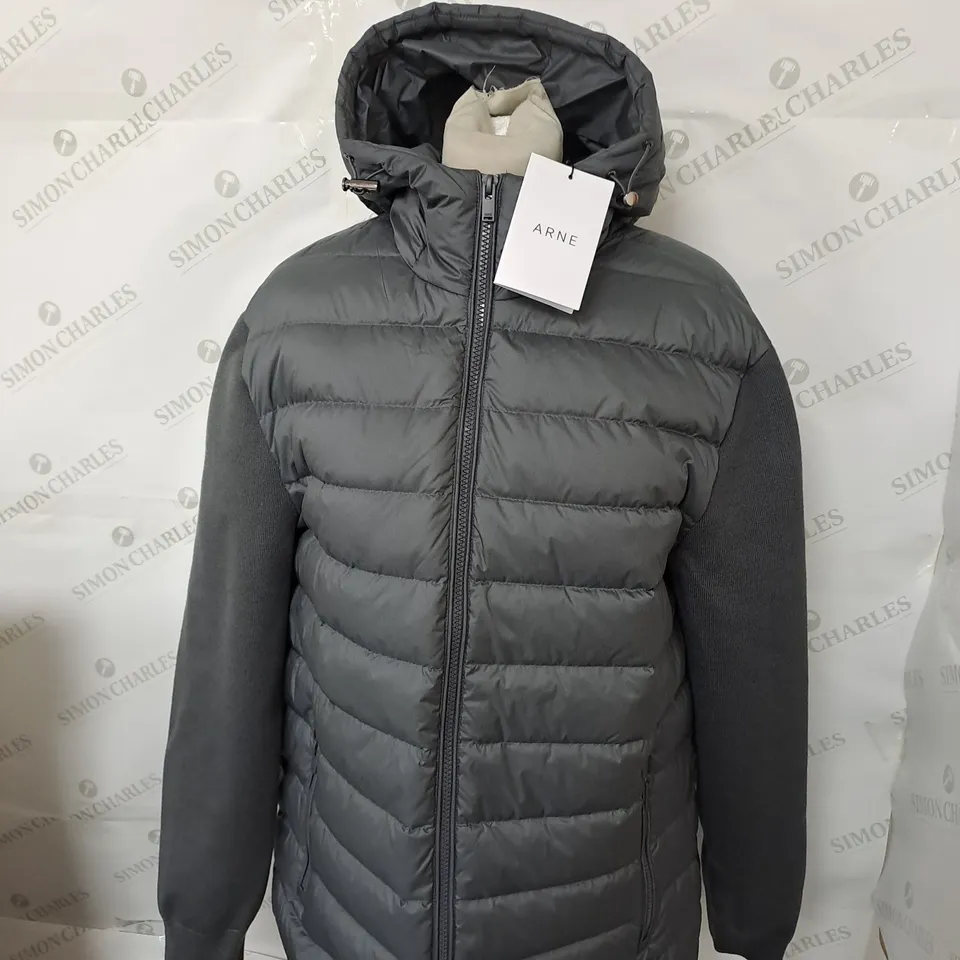 ARNE HYBRID KNITTED DOWN JACKET SIZE M