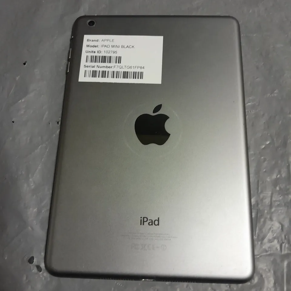 UNBOXED APPLE IPAD MINI IN BLACK - A1432