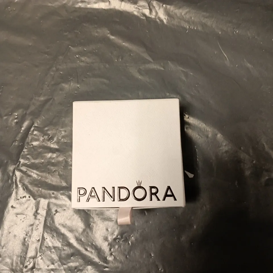 PANDORA CHARM WITH PURPLE GEM – SILVER TONE, BOXED