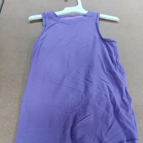 APPROXIMATELY 12 BRAND NEW ALL IN MOTION DARK PURPLE VEST TOP