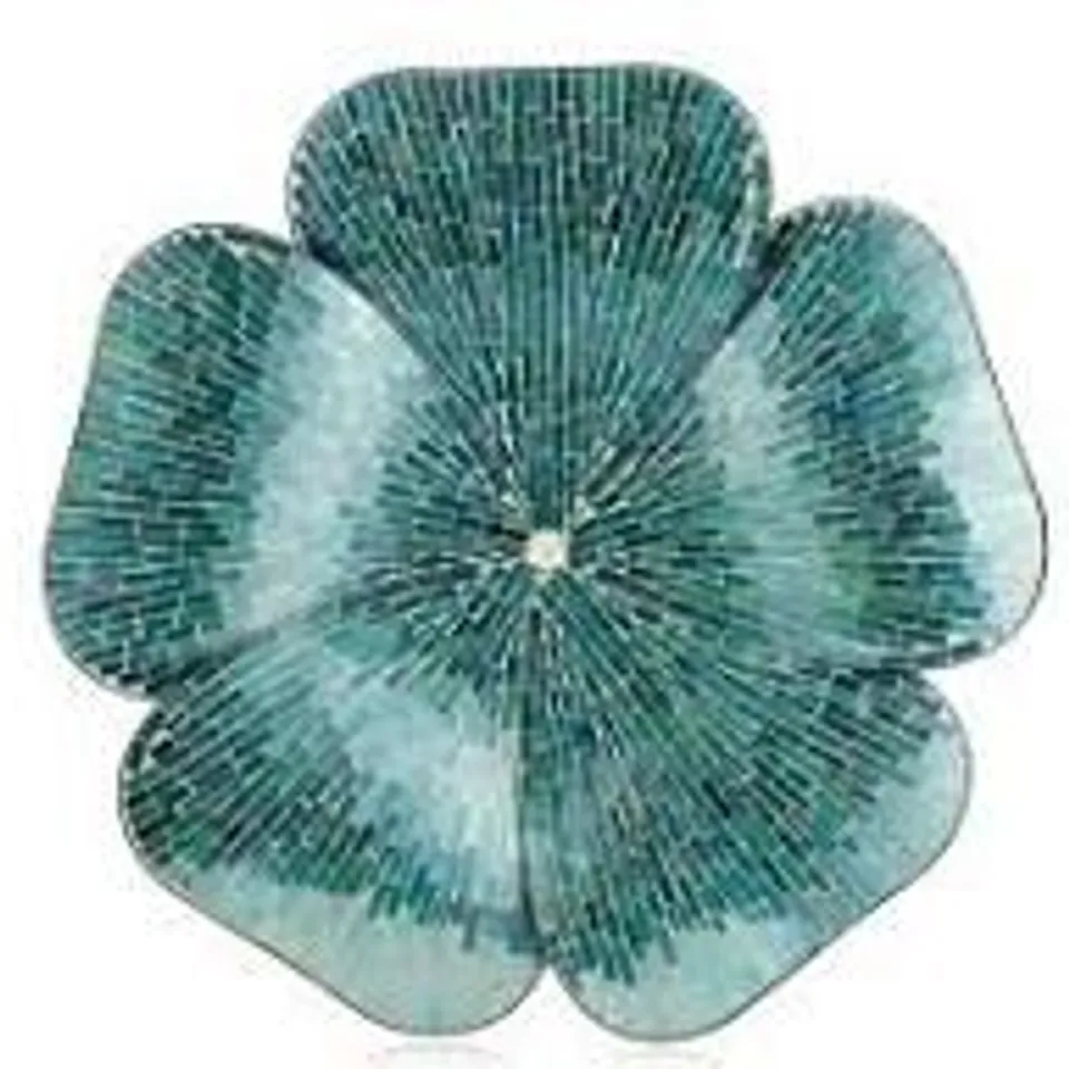 GARDEN REFLECTIONS FLORAL MOSAIC WALL HANGING