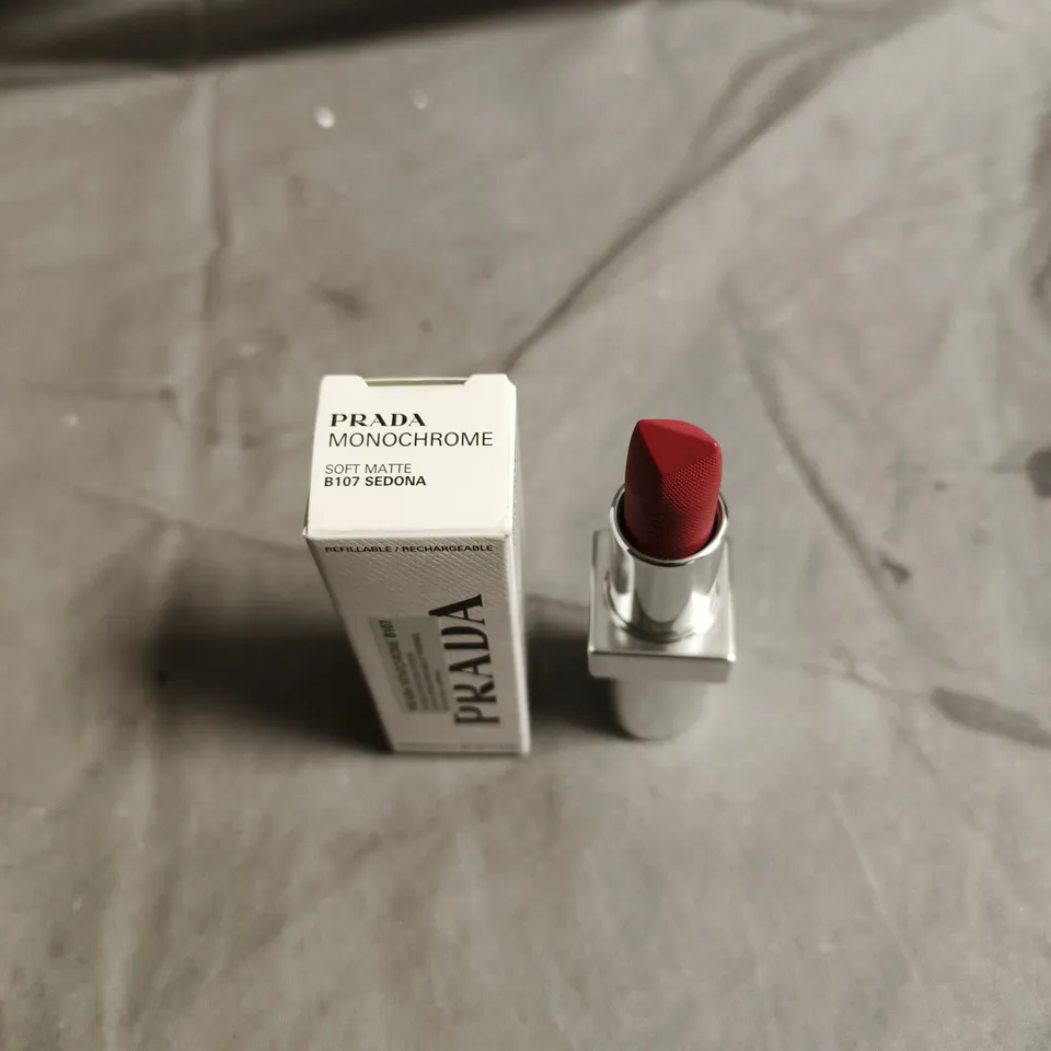 PRADA MONOCHROME SOFT MATTE LIPSTICK IN B107 SEDONA
