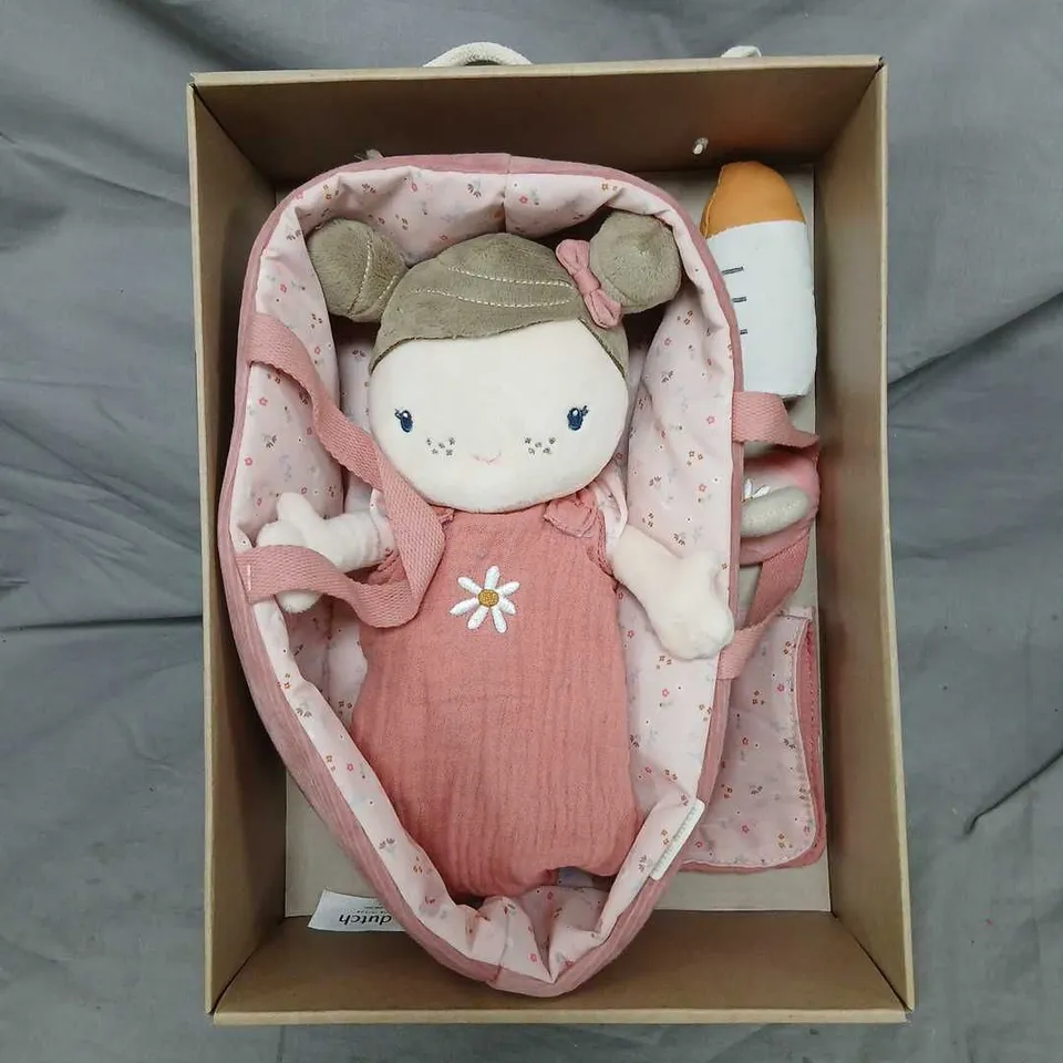 LITTLE DUTCH BABY DOLL ROSA – PINK DRESS PLUSH TOY, BOXED