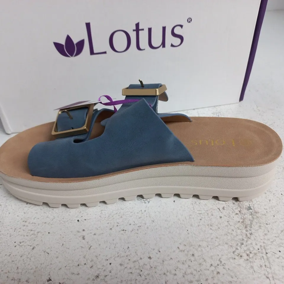BOXED LOTUS VOLOS SANDALS IN BLUE - EU 37
