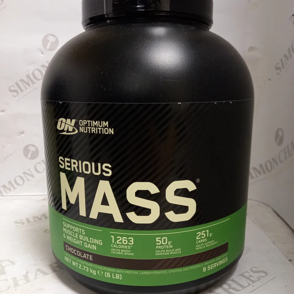 OPTIMUM NUTRITION SERIOUS MASS CHOCOLATE FLAVOUR PROTEIN POWDER 2.73KG