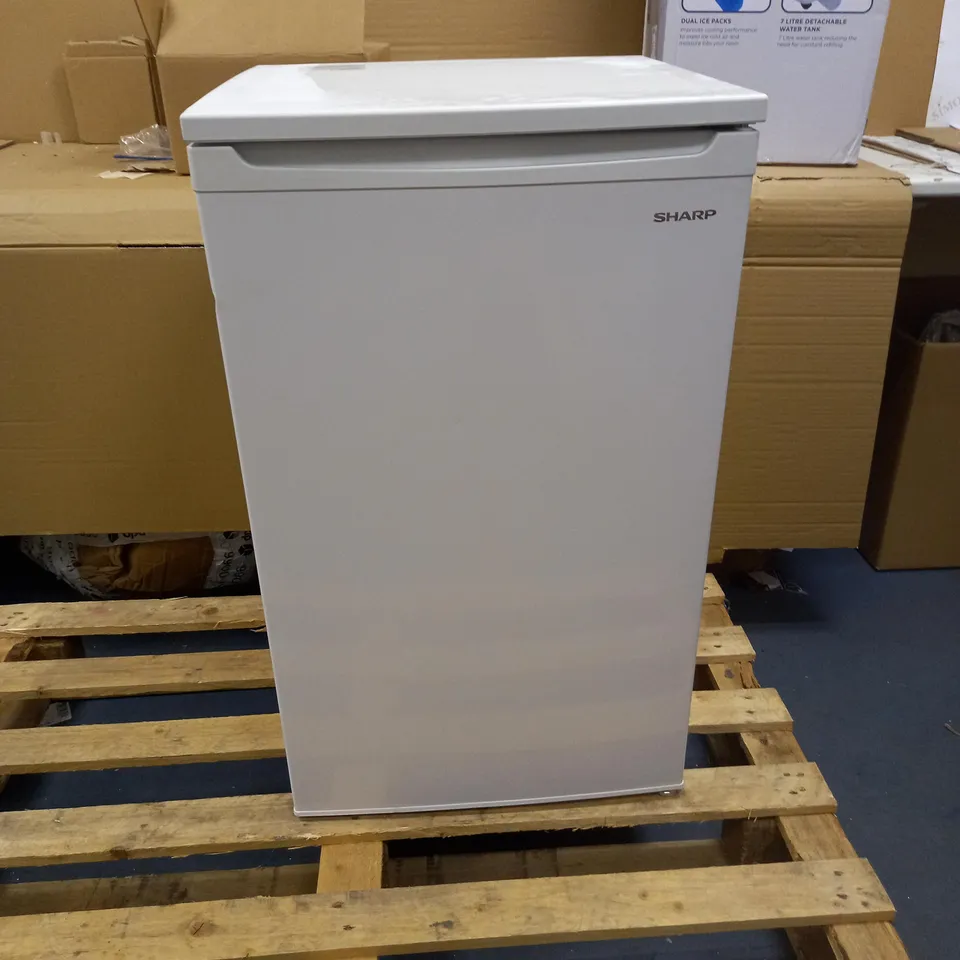 SHARP SJ-UF088M4W-EN, FREESTANDING UNDER COUNTER FRIDGE, WHITE