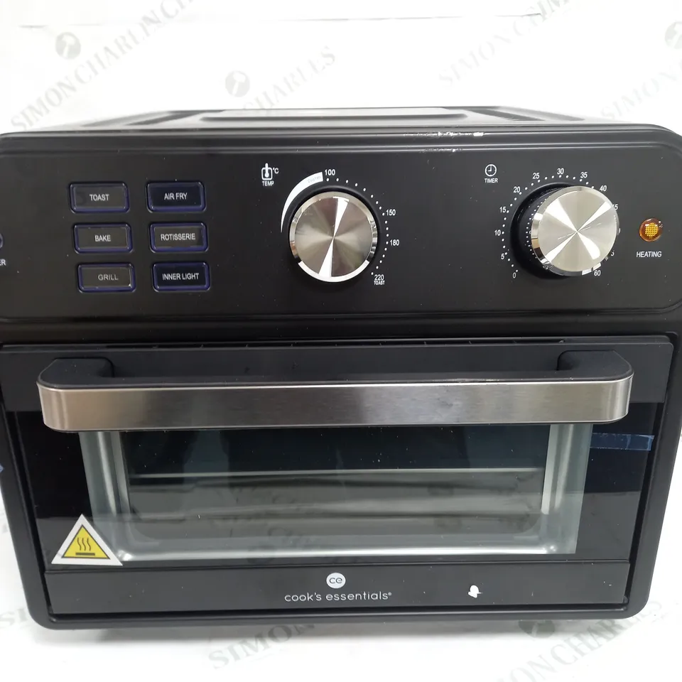 BOXED COOK'S ESSENTIAL 21-LITRE AIRFRYER OVEN IN BLACK