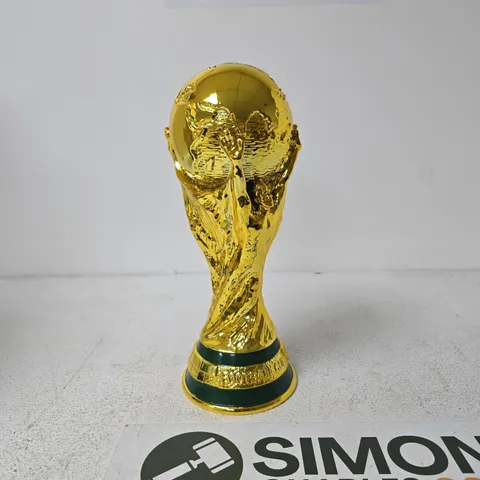 GOLD-TONE WORLD CUP FOOTBALL TROPHY REPLICA WITH BOX 
