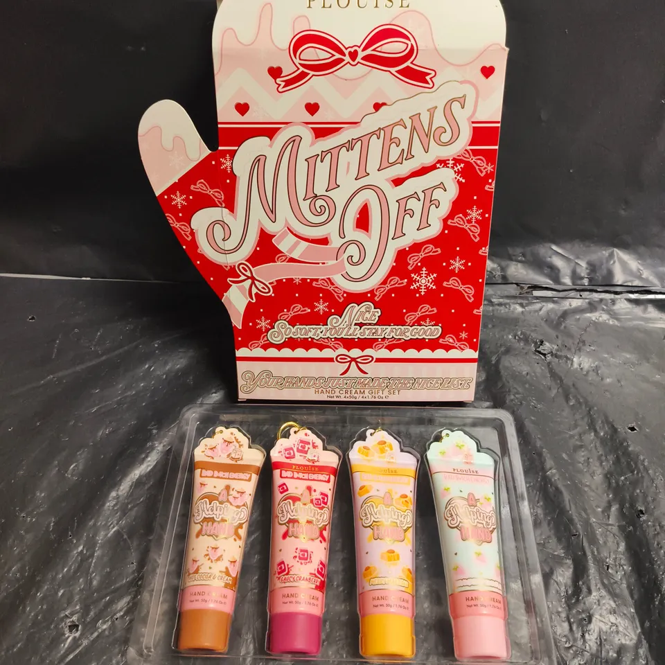 PLOUISE MITTENS OFF HAND CREAM GIFT SET – FOUR HAND CREAM TUBES