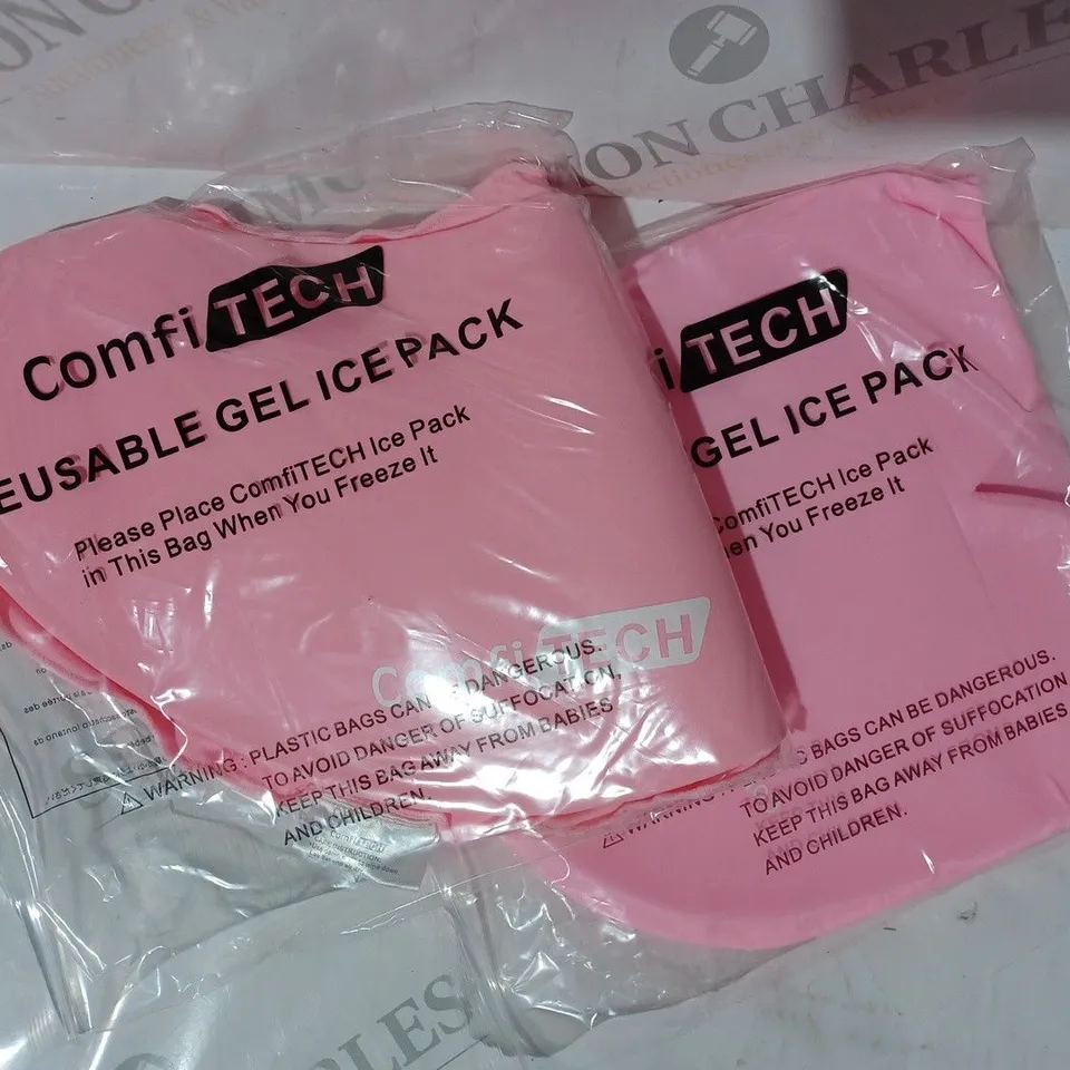 BOXED COMFITECH MIGRAINE RELIEF COLD COMPRESSION HEADACHE HAT & NECK WRAP SET IN PINK