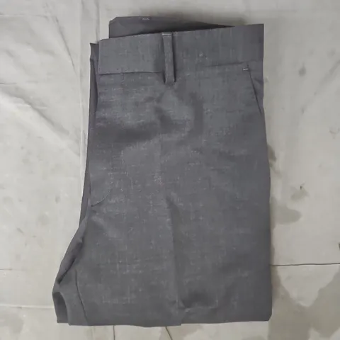 CHARLES TYRWHITT SLIM FIT NATURAL STRETCH TWILL SUIT TROUSERS IN CHARCOAL SIZE 30/30