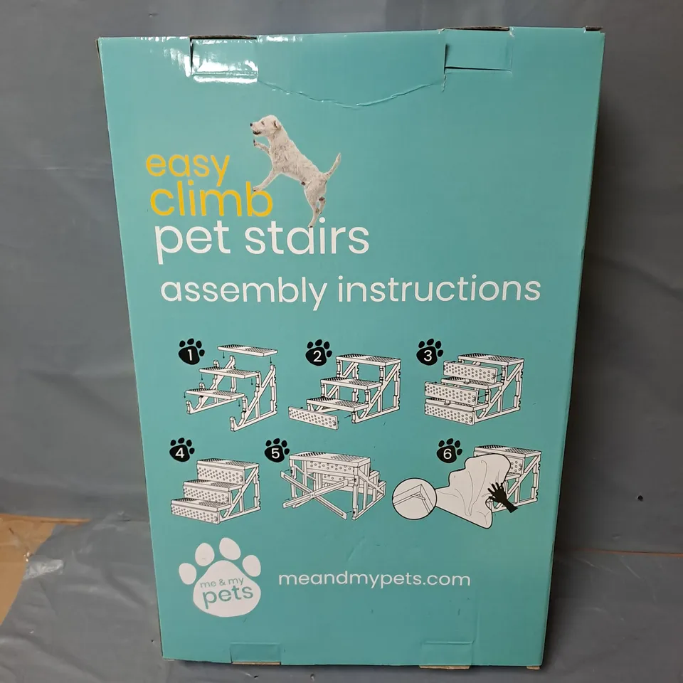 BOXED ME & MY PETS EASY CLIMB PET STAIRS