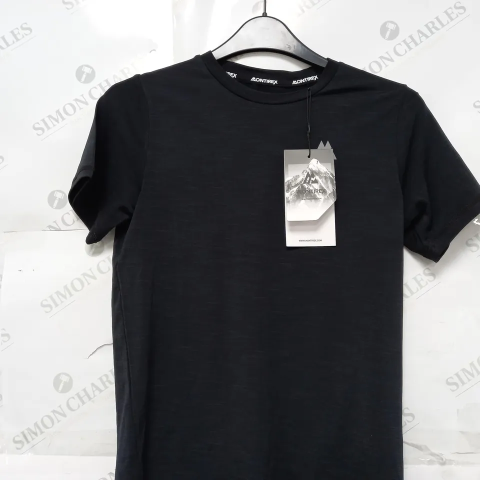 MONTIREX VELOCITY TEE IN BLACK - 12-13