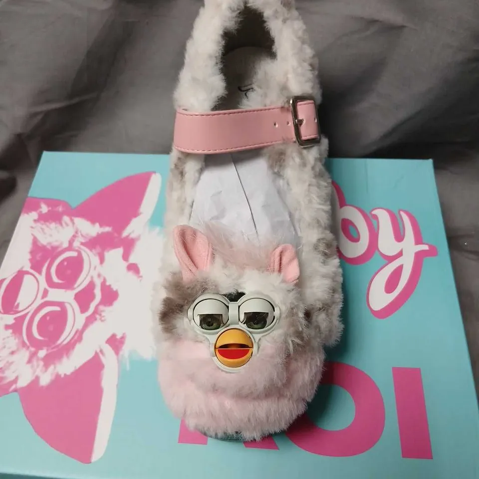 FURBY X KOI FURBY MARY JANES KIDS' SLIPPERS – CHURCH MOUSE EDITION, UK3