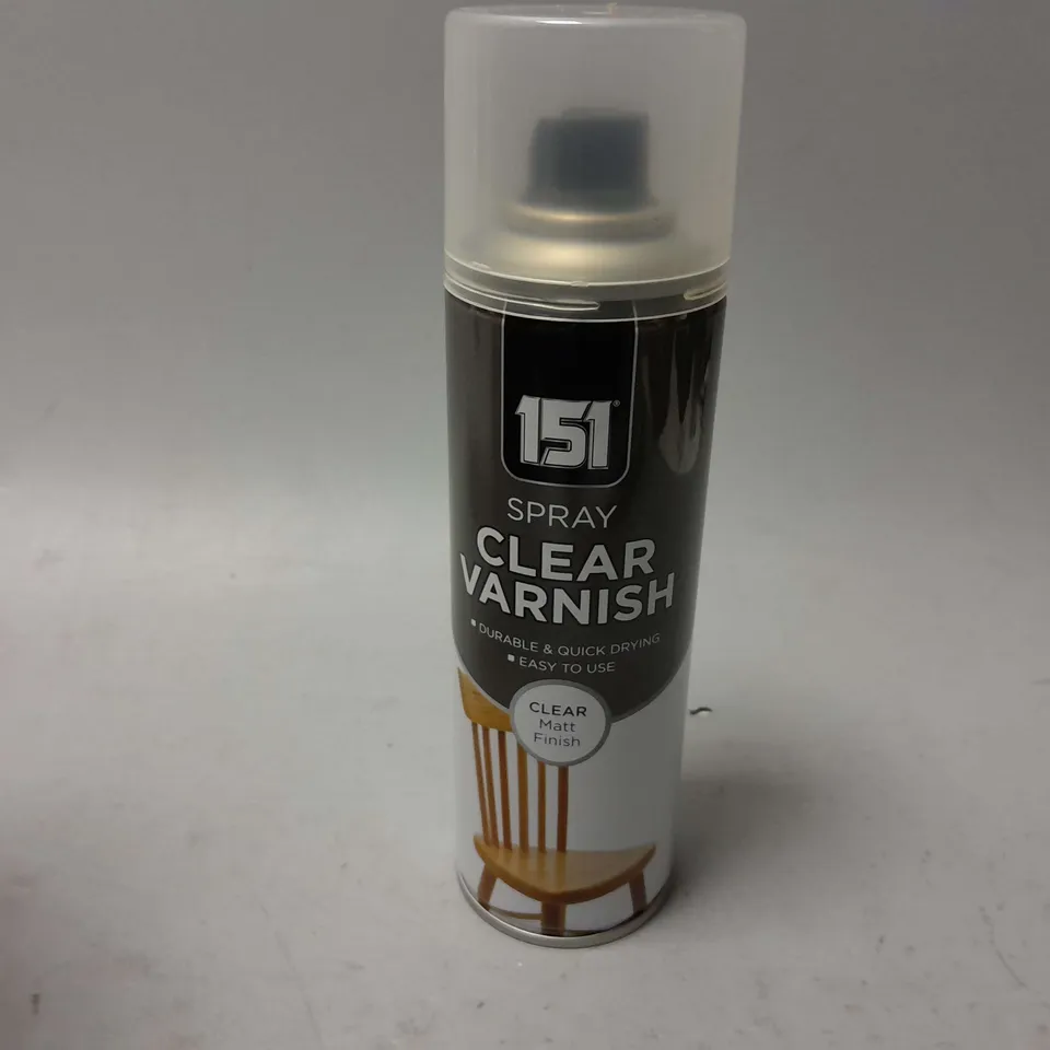 12 151 SPRAY CLEAR VARNISH MATT FINISH - COLLECTION ONLY