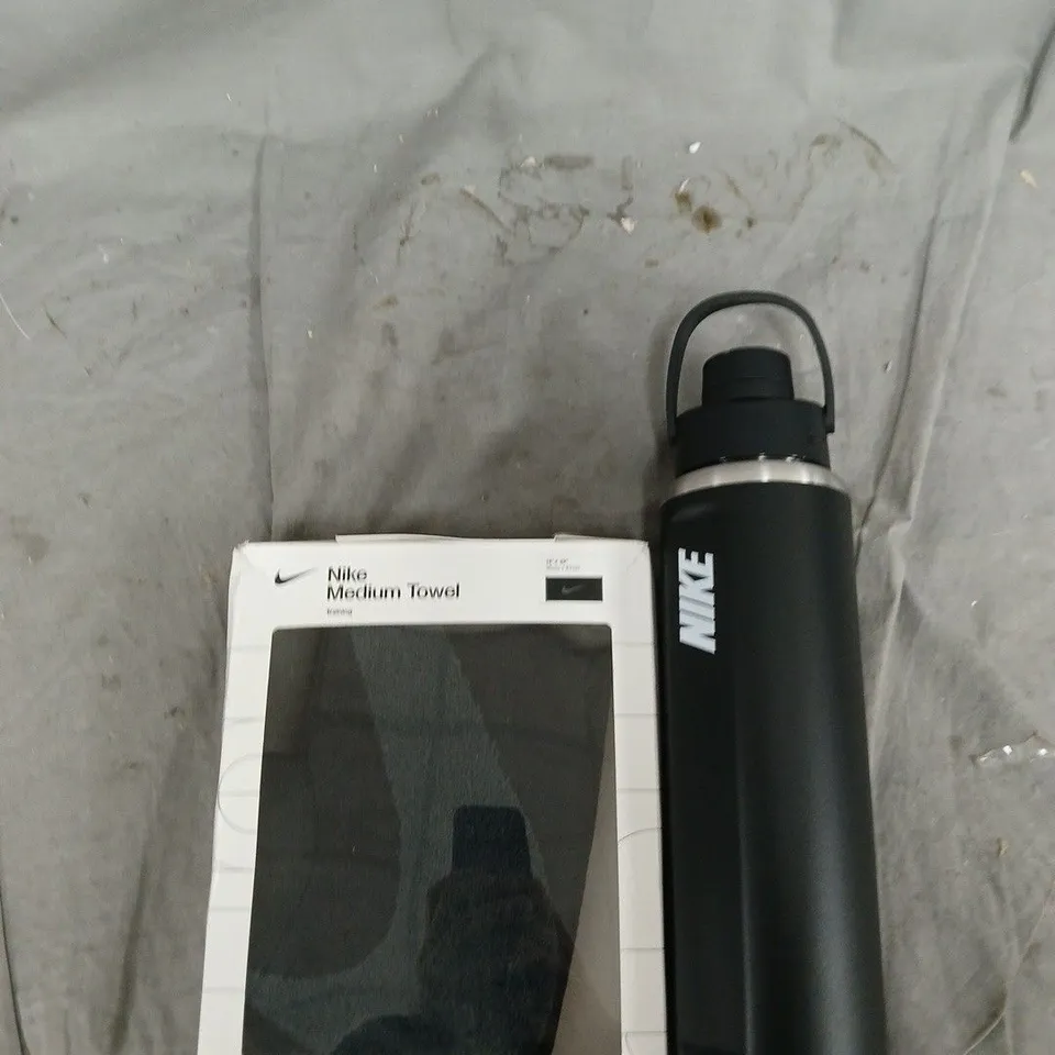 NIKE WATER BOTTLE AND NIKE MEDIUM TOWEL – SPORTS GOODS