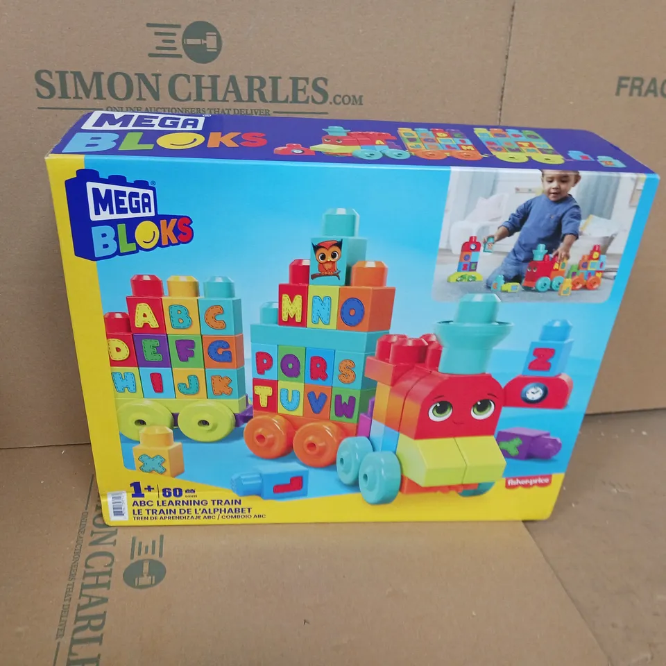 MEGA BLOKS - FIRST BUILDERS ABC LEARNING TRAIN AND BRICKS RRP £12.99