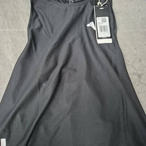 ADIDAS RUNNING TANK TOP – BLACK, WOMEN'S RACERBACK - SMALL