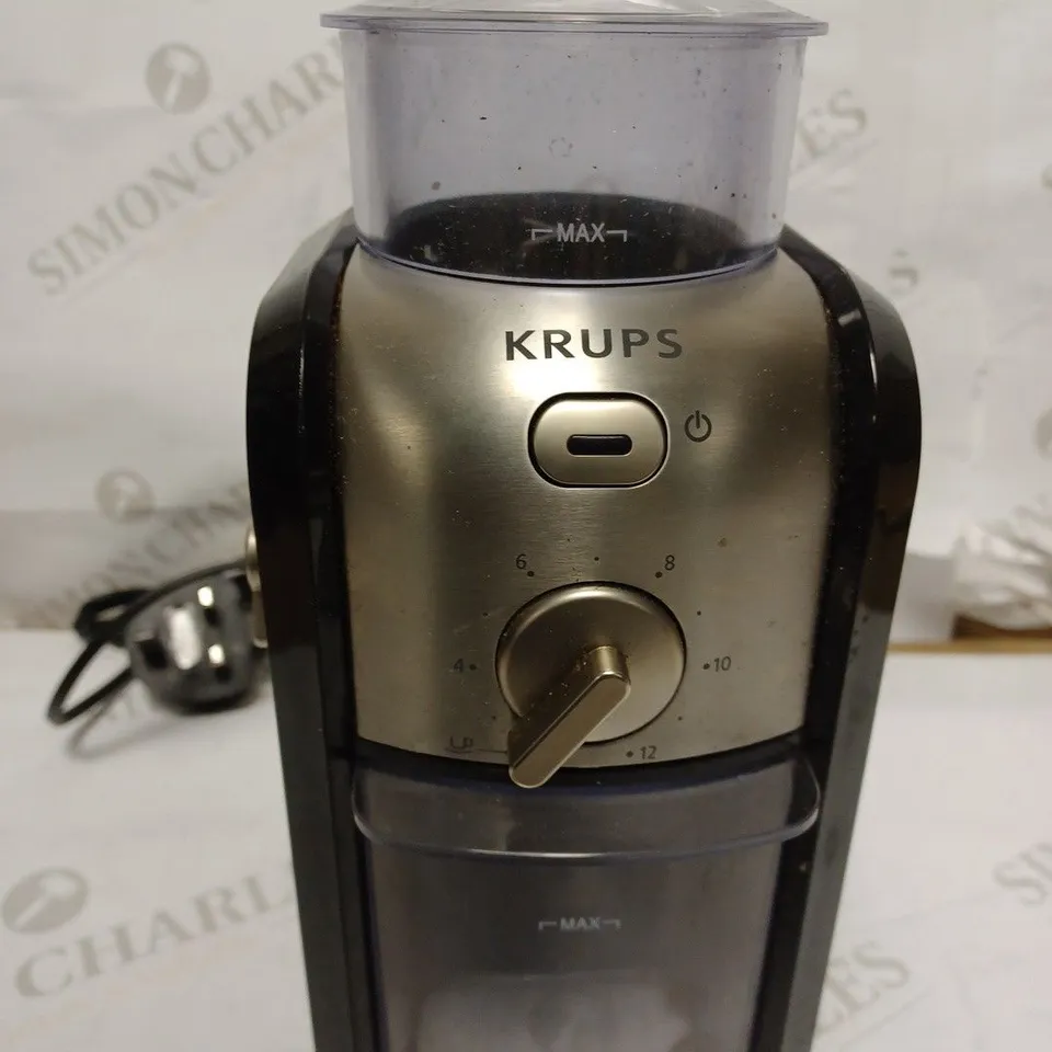 KRUPS EXPERT BURR GRINDER FOR COFFEE BEANS