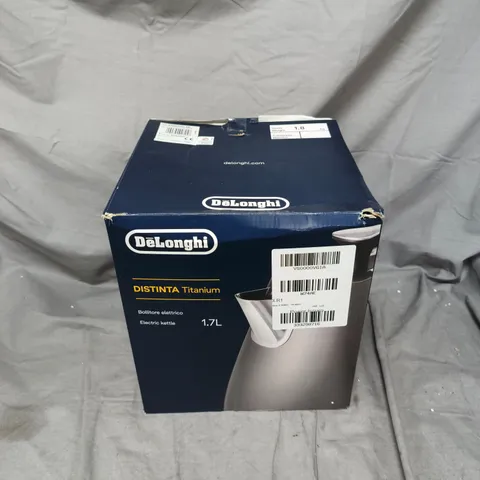 BOXED DELONGHI DISTINTA X KETTLE - TITANIUM