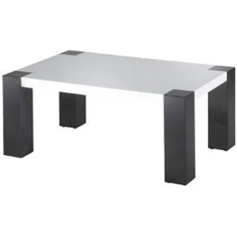 BOXED ANTONIO COFFEE TABLE - WHITE & BLACK (2 BOXES)