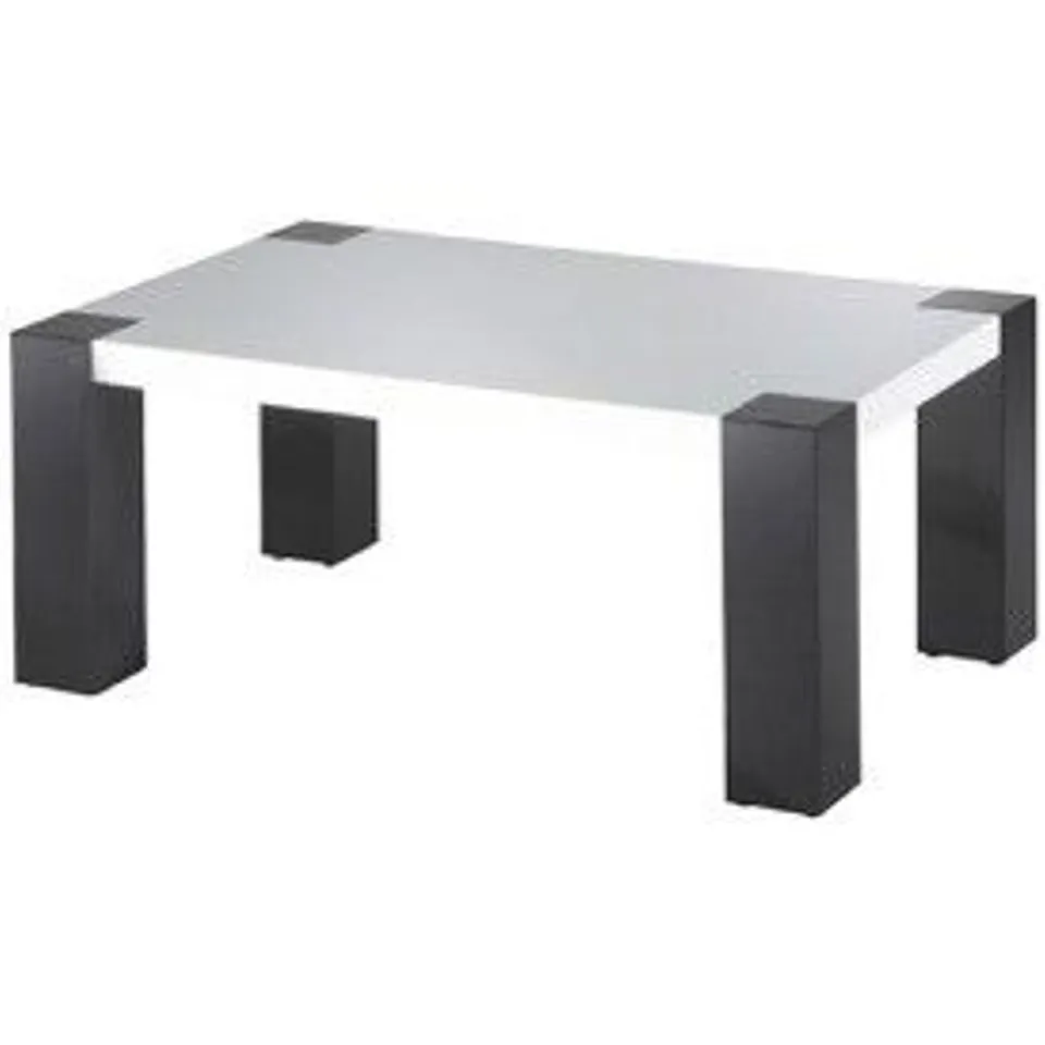 BOXED ANTONIO COFFEE TABLE - WHITE & BLACK (2 BOXES)