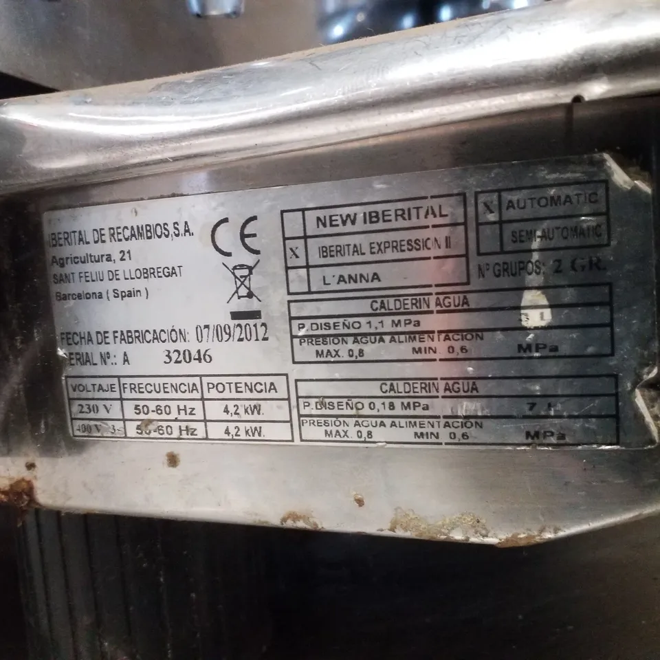 IBERITAL EXPRESSION 2 GROUP COFFEE MACHINE