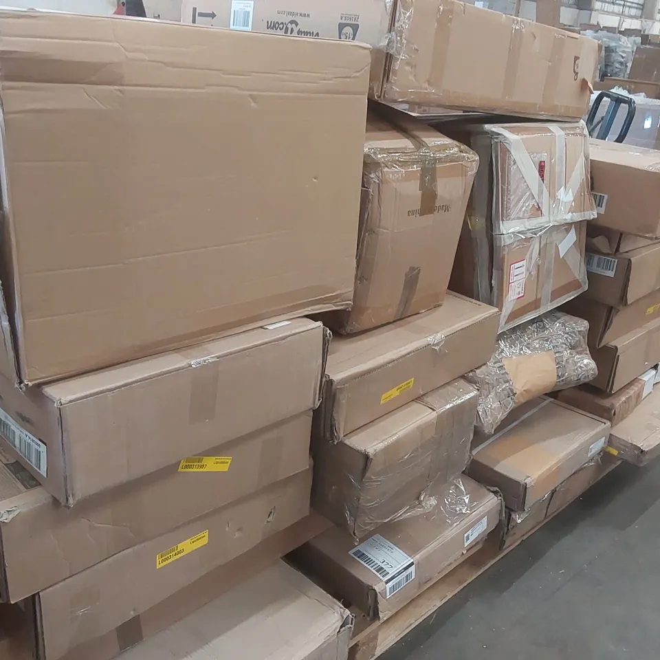 PALLET CONTAINING A LARGE QUANTITY OF ASSORTED FURNITURE PARTS ECT