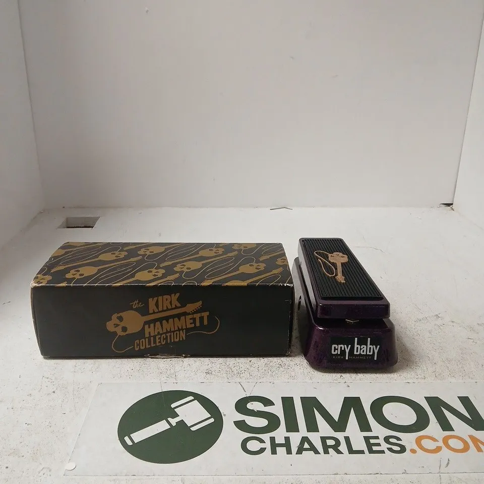 DUNLOP CRY BABY WAH PEDAL – KIRK HAMMETT COLLECTION (PURPLE) WITH BOX