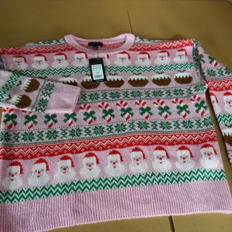 NEW LOOK FAIRISLE XMAS JUMPER - M