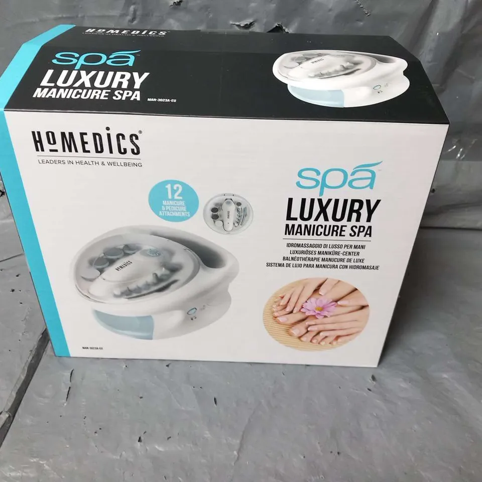 SIX BOXED HOMEDICS SPA LUXURY MANICURE SPA