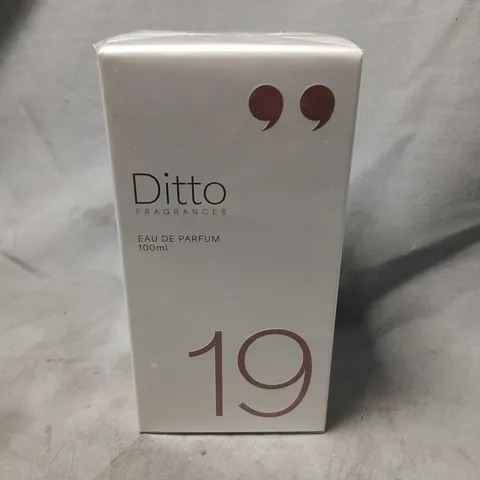 BOXED AND SEALED DITTO FRAGRANCES EAU DE PARFUM 100ML 19