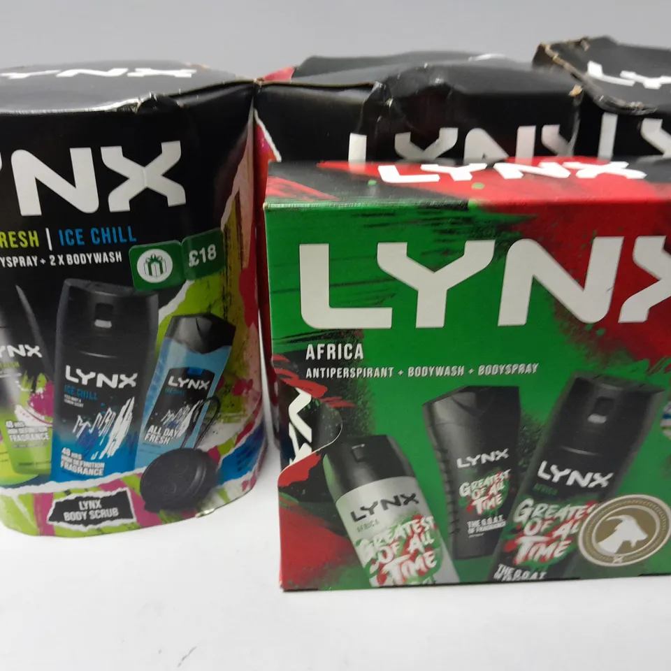 LOT OF 5 ASSORTED LYNX GIFT SETS