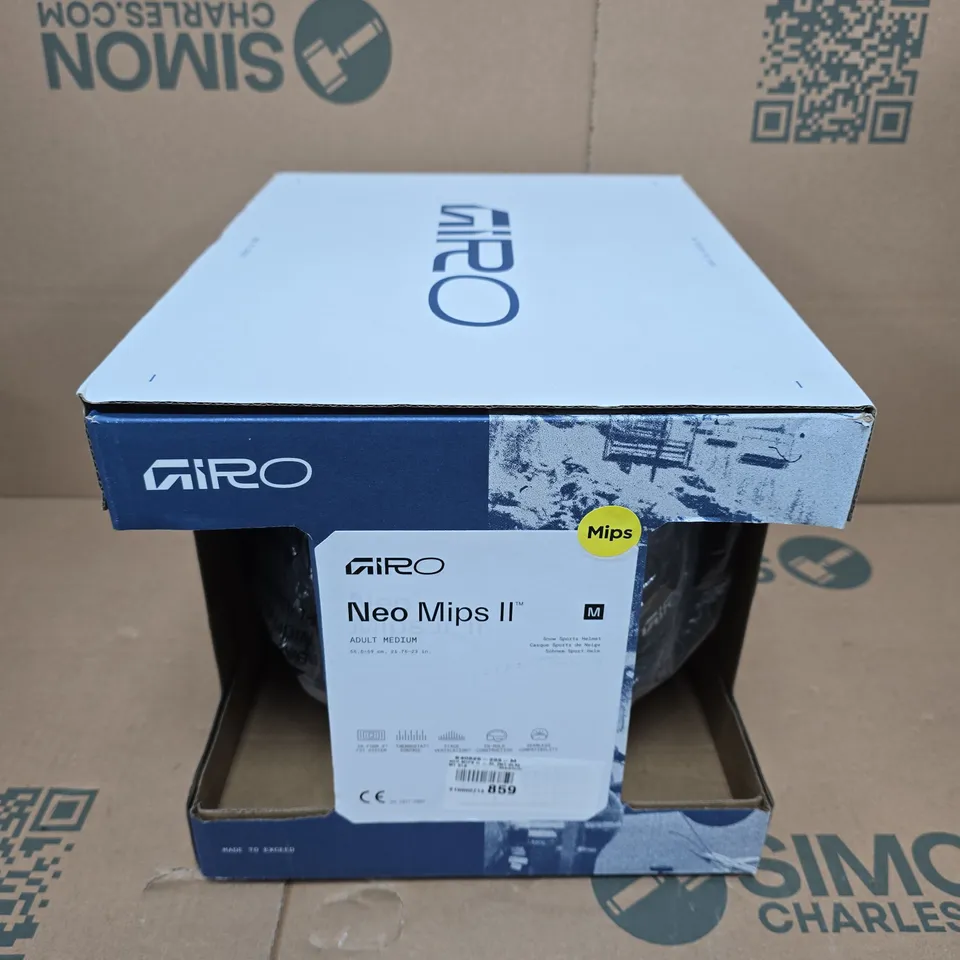 GIRO NEO MIPS II HELMET – ADULT MEDIUM (MIPS)