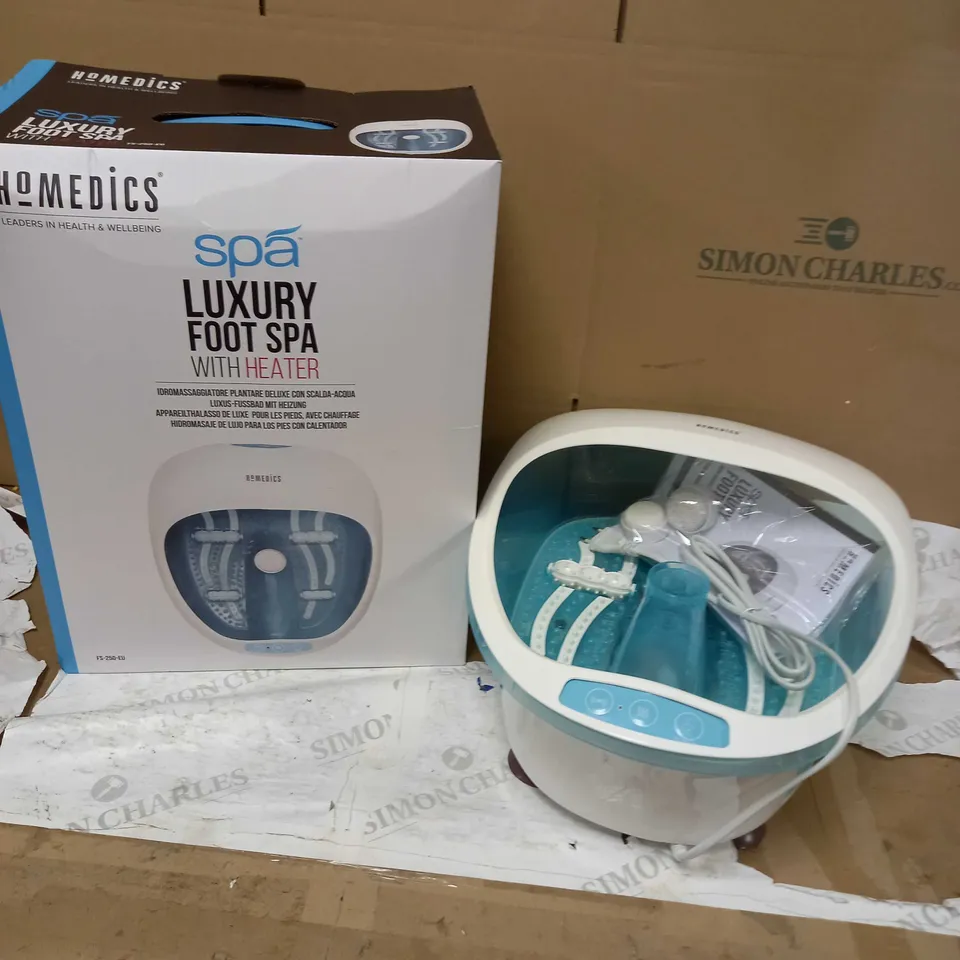 BOXED HOMEDICS SPA LUXURY FOOT SPA WITH HEATER
