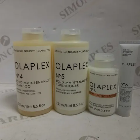 LOT OF 4 OLAPLEX BOND MAINTENANCE & SMOOTHER HAIRCARE ITEMS