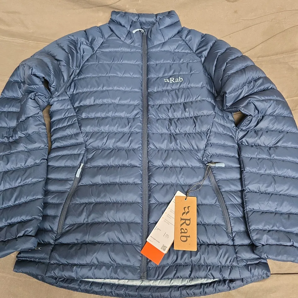 RAB MICROLIGHT JACKET – WOMEN'S, TEMPEST BLUE, UK 10
