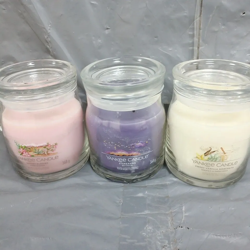 SET OF 3 YANKEE CANDLES