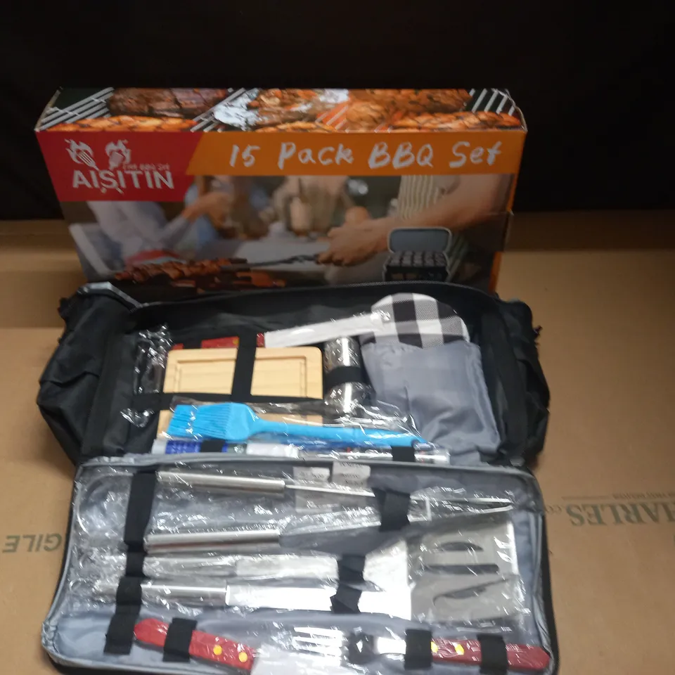BOXED AISITIN 15-PACK BBQ SET 