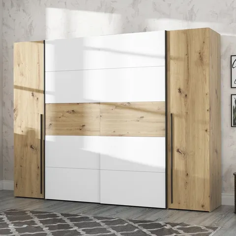 BOXED DEBHAR 4 DOOR SLIDING WARDROBE (4 BOXES)