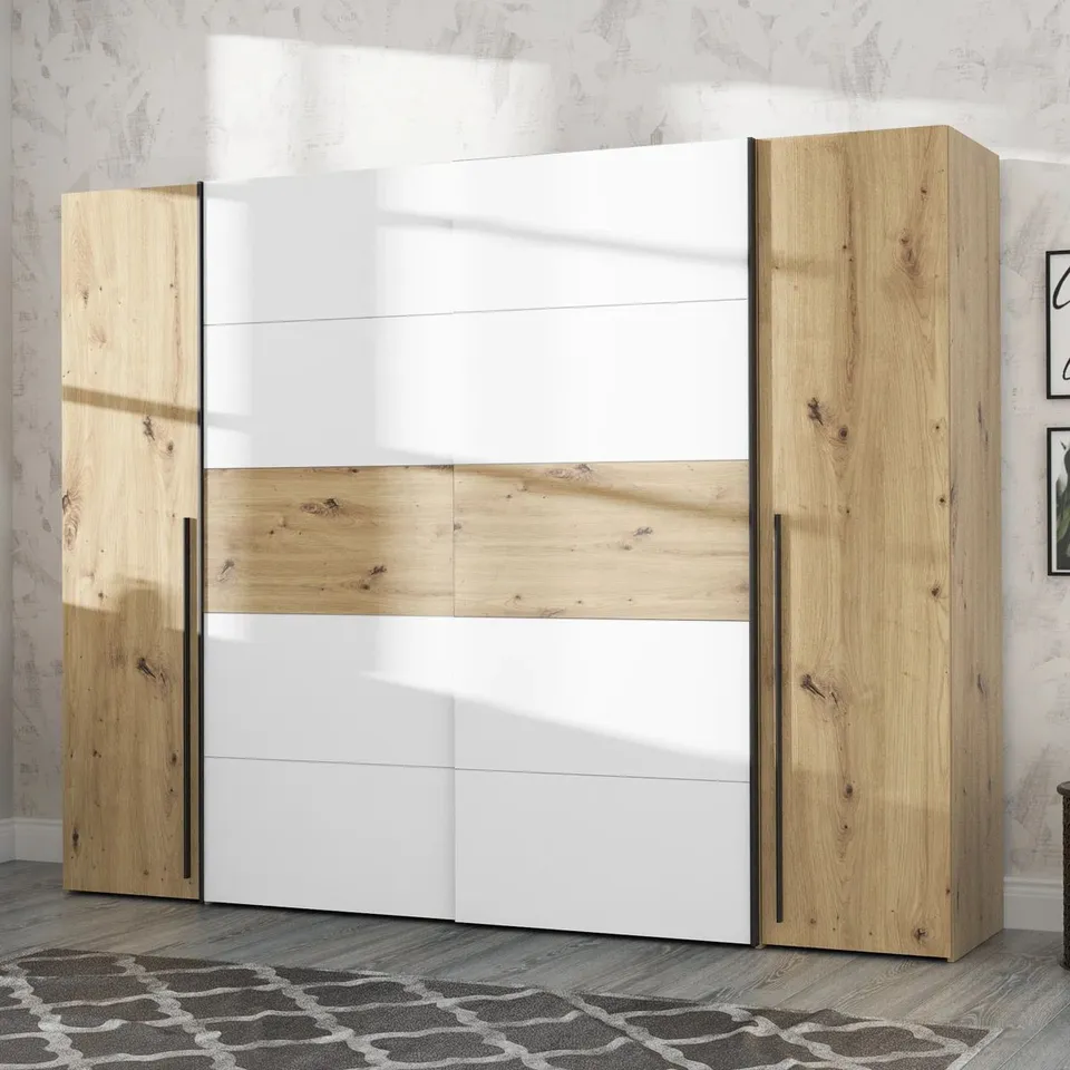 BOXED DEBHAR 4 DOOR SLIDING WARDROBE (4 BOXES)