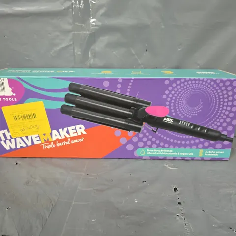 BOXED SBB STYLE TOOLS THE WAVE MAKER TRIPPLE BARRLE WAVER 