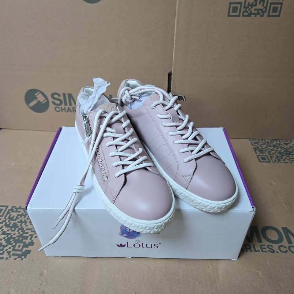 LOTUS STRESSLESS SOUL PINK TRAINERS SIZE 5 BOXED