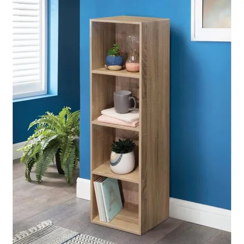 BOXED 4 TIER CUBE UNIT OAK (1 BOX)