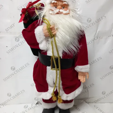 FESTIVE LIGHT UP TRADITIONAL STANDING SANTA