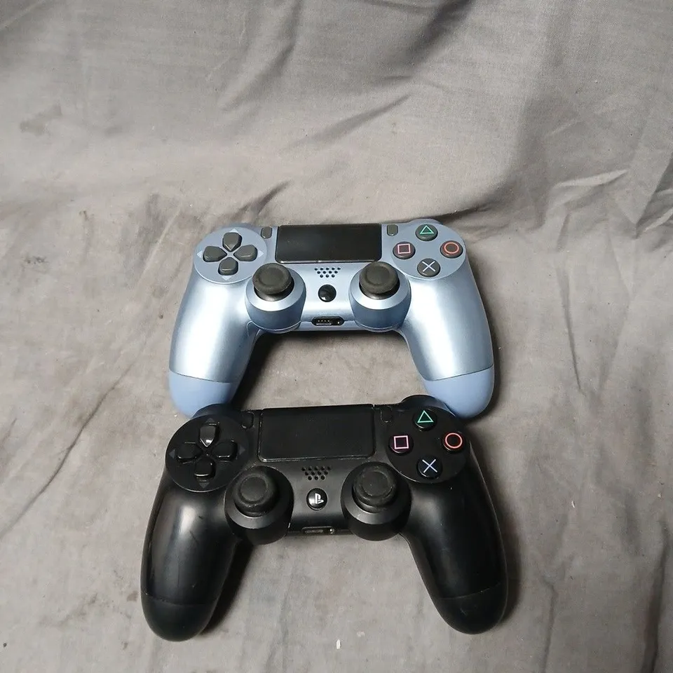 SONY DUALSHOCK 4 WIRELESS CONTROLLERS (PS4) – BLUE & BLACK, SET OF 2