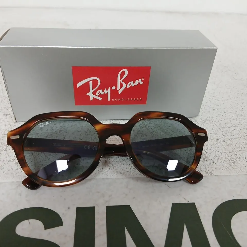 RAY-BAN ORB4399 SUNGLASSES – HAVANA/TORTOISE FRAME WITH BLUE LENSES