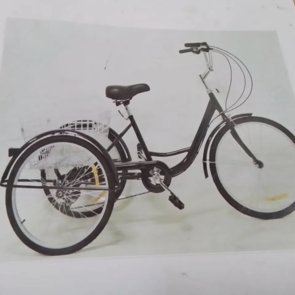 BOXED ADULT TRICYCLES 20'' INCH TRICYCLE FOR ADULTS 3 WHEELS CRUISER BIKE 8 SPEED 