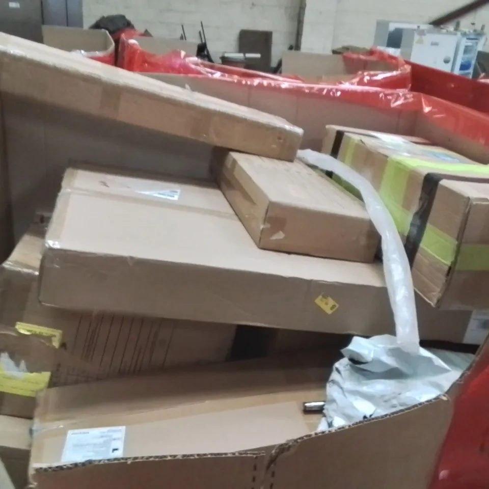 PALLET OF ASSORTED HOUSEHOLD GOODS AND PRODUCTS TO INCLUDE;CEILING LAMP,SHOWER MIXER,PET STAIRS