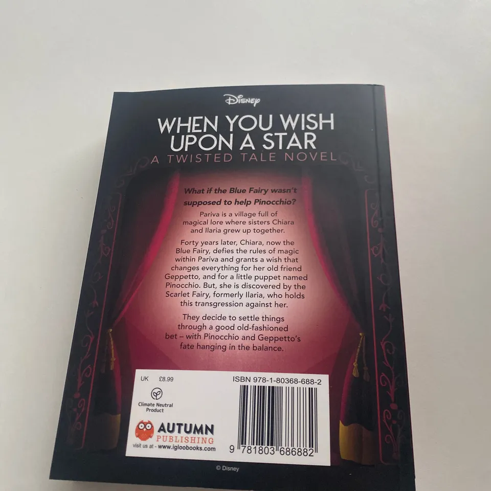 8 X DISNEY WHEN YOU WISH UPON A STAR TWISTED TALE NOVEL BY ELIZABETH LIM